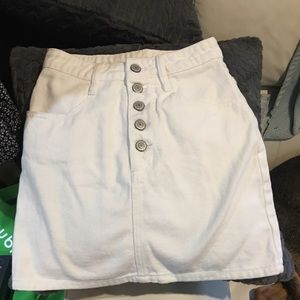White demin skirt